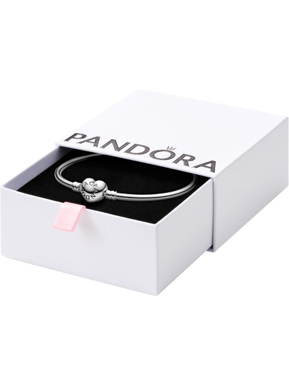 Charming Heart Clasp Bangle Bracelet - Elegant Jewelry for Any Occasion